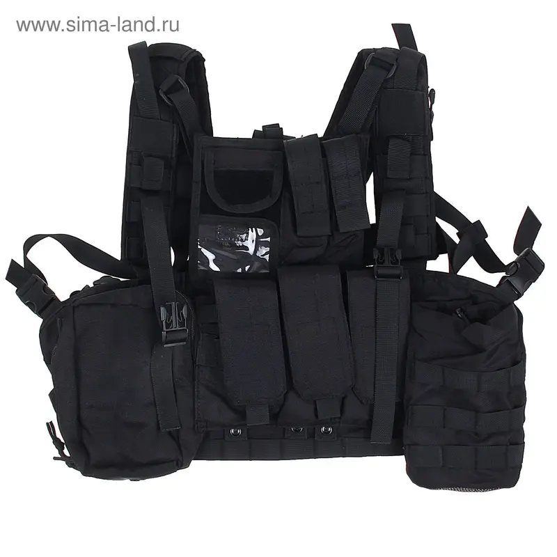 Жилет разгрузочный KINGRIN Tactical vest with accessory (Black) VE-17-BK