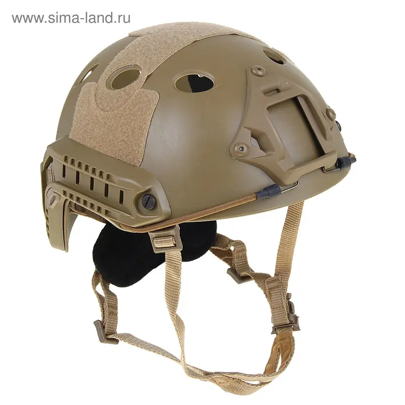 Шлем для страйкбола KINGRIN FAST helmet PJ version low version(Tan) HL-09-PJ-T