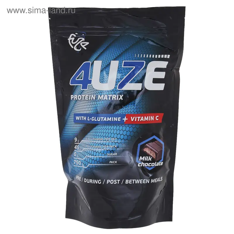 Мультикомпонентный Протеин Фьюз 47% + Glutamine 750г Молочный шоколад