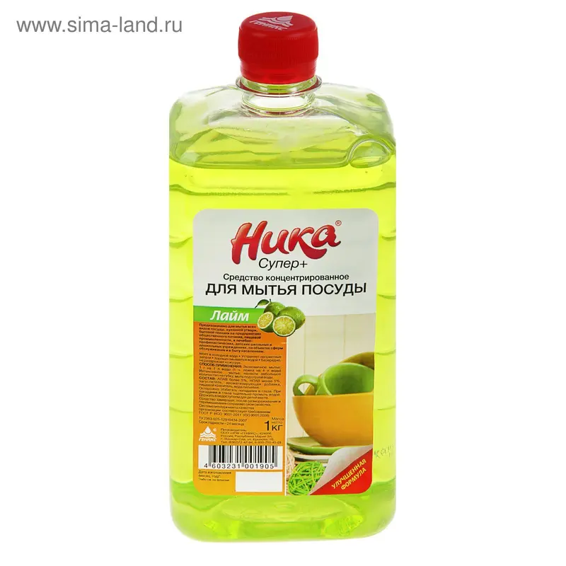 Средство для мытья посуды "Ника-Супер Плюс", 1 л