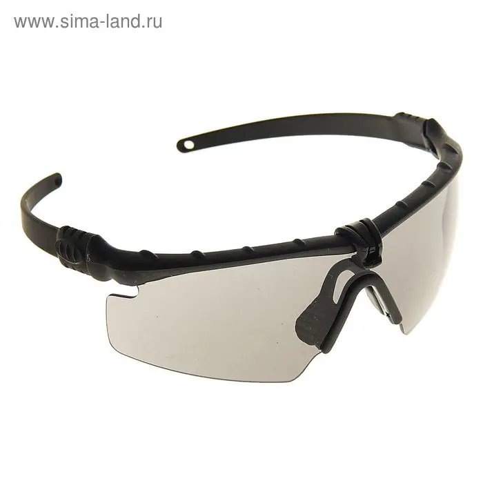 Очки защитные для страйкбола KINGRIN 2.0 framework ANSI z80.3 glasses (Black frame&Black lens) MA-6