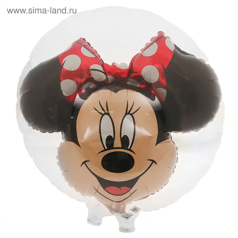 Шар фольгированный 32" "Минни", шар в шаре, круг