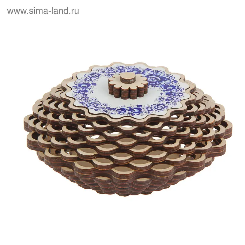 Конфетница К4 "Гжель 2"