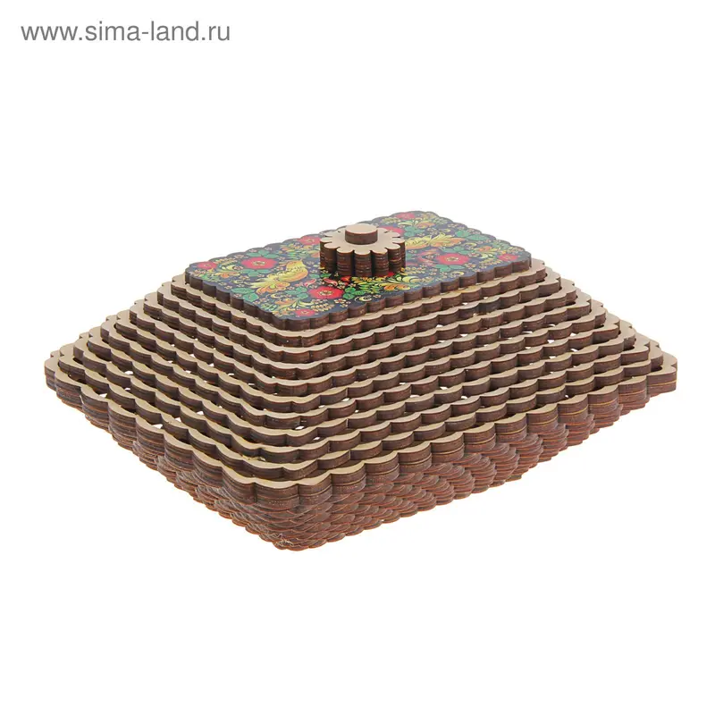 Конфетница КП "Птицы" Хохлома