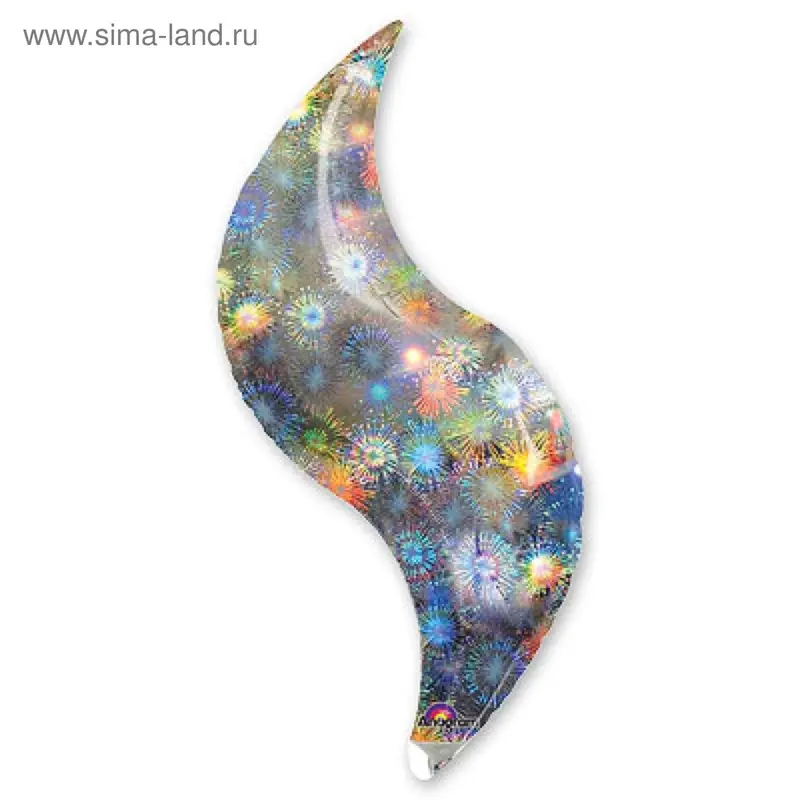 Шар фольгированный "Зигзаг", 36", блеск, Fireworks