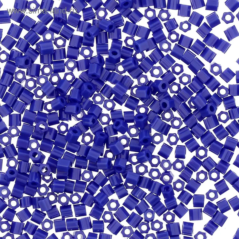 Бисер Япония "TOHO" Hexagon №2, 11/0, 5гр (0048 яр.синий)