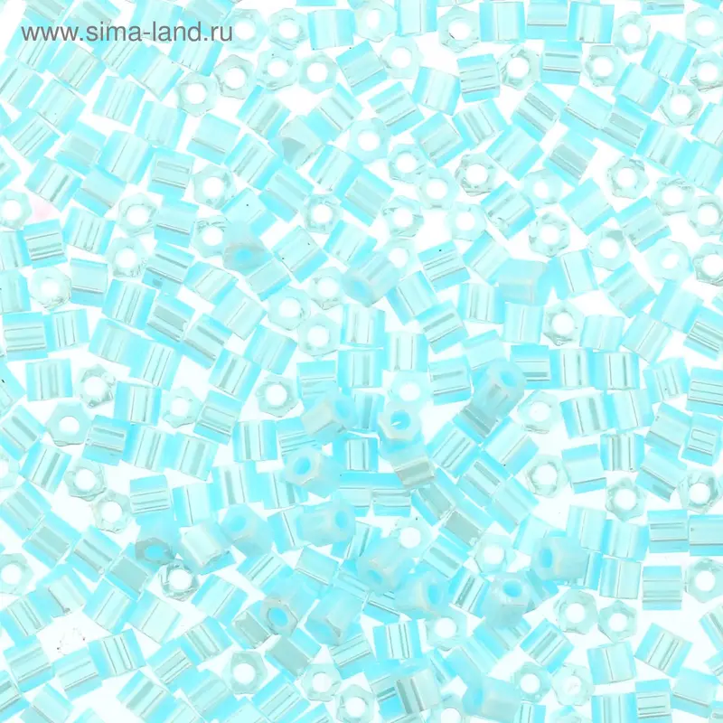 Бисер Япония "TOHO" Hexagon №3, 11/0, 5гр (0124 голубой/перлам.)