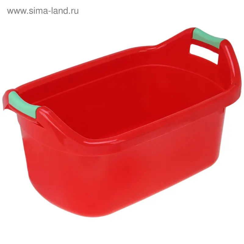 Таз овальный, 30 л, цвет красный