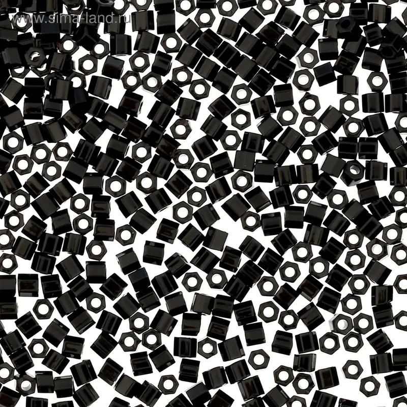 Бисер Япония "ТОНО" Hexagon №1, 11/0, 5гр (0049 черный)