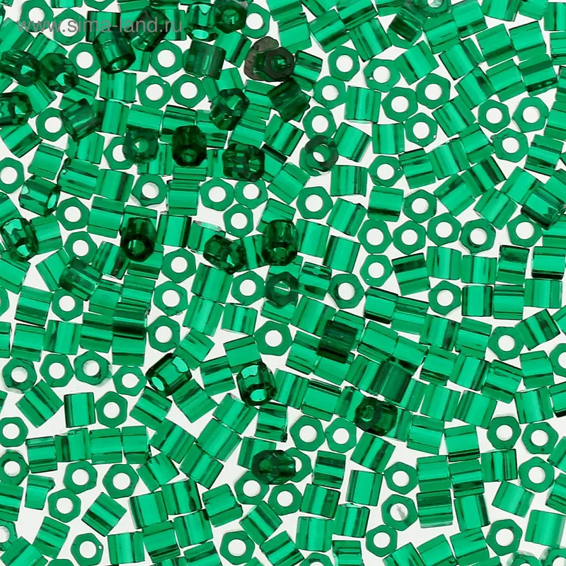 Бисер Япония "ТОНО" Hexagon №1, 11/0, 5гр (0939 т.зеленый)