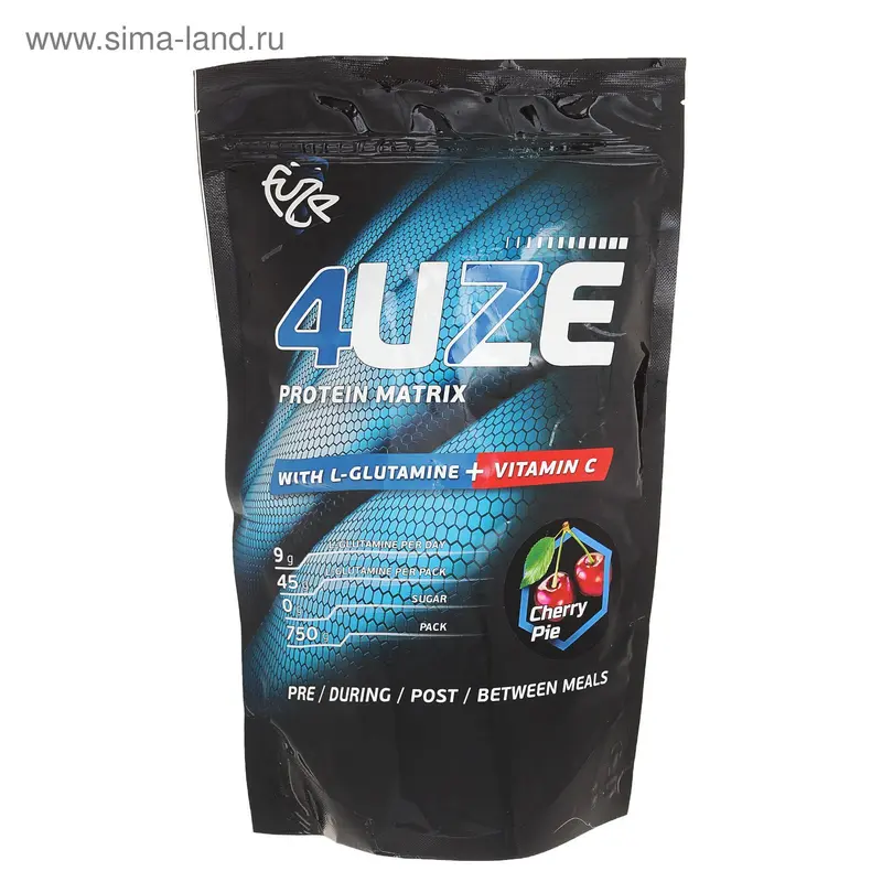 Мультикомпонентный Протеин Фьюз 47% + Glutamine 750г Вишневый пирог