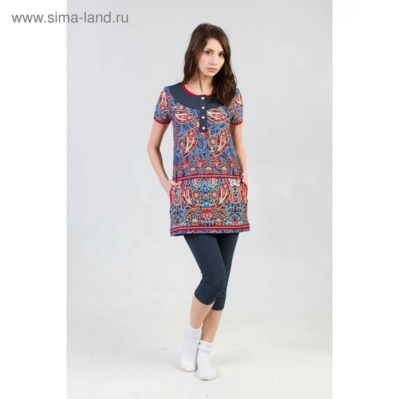 Туника женская "Арина", цвет микс, размер 58