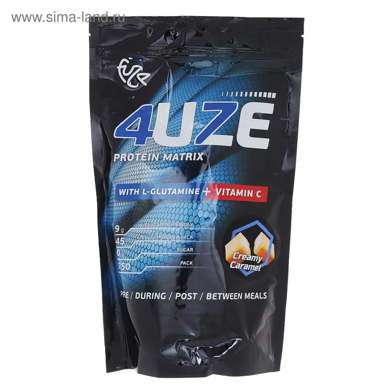 Мультикомпонентный Протеин Фьюз 47% + Glutamine 750г Сливочная карамель