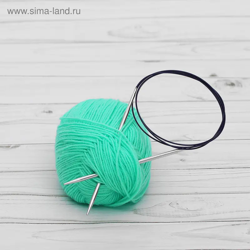 Спицы для вязания, круговые, d=4мм, 120см