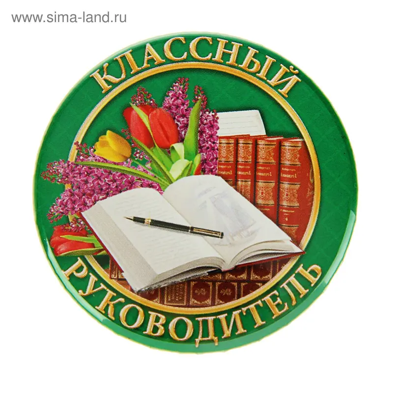 Значок «Классный руководитель», закатной, d=5,6 см