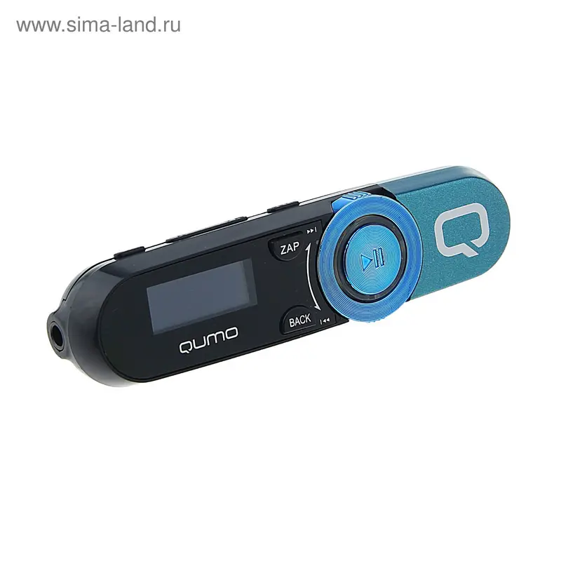 MP3 плеер Qumo Magnitola Blue, 4 Гб, дисплей 1.1", USB 2.0, синий