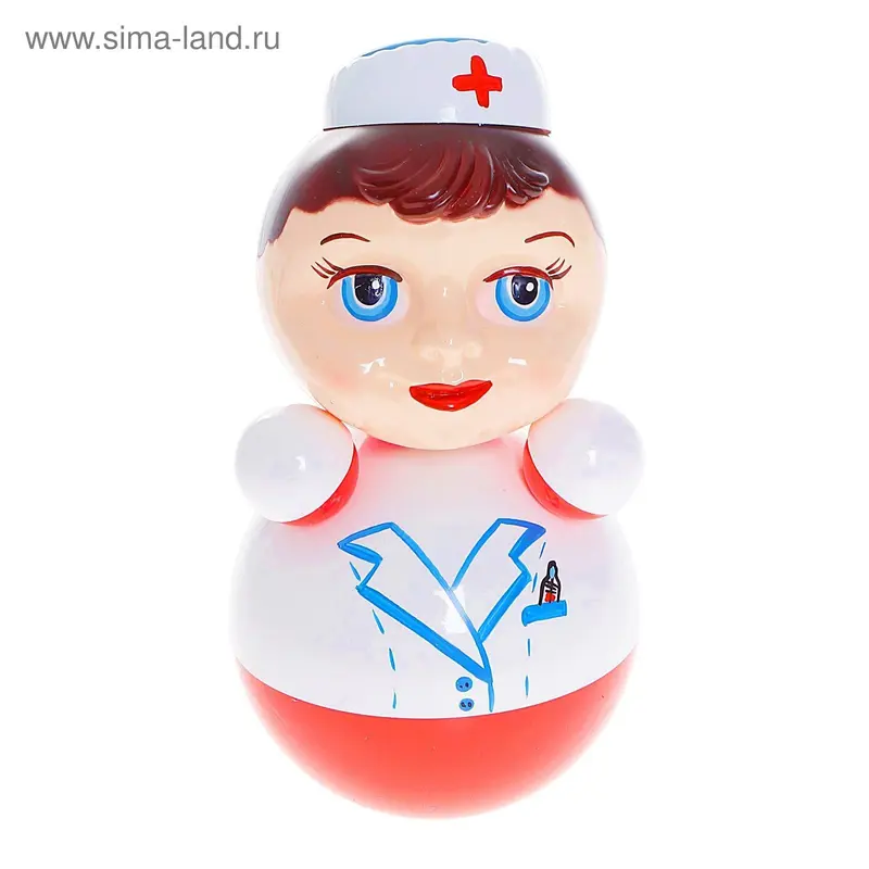 Неваляшка "Доктор" в художественной упаковке в пакете