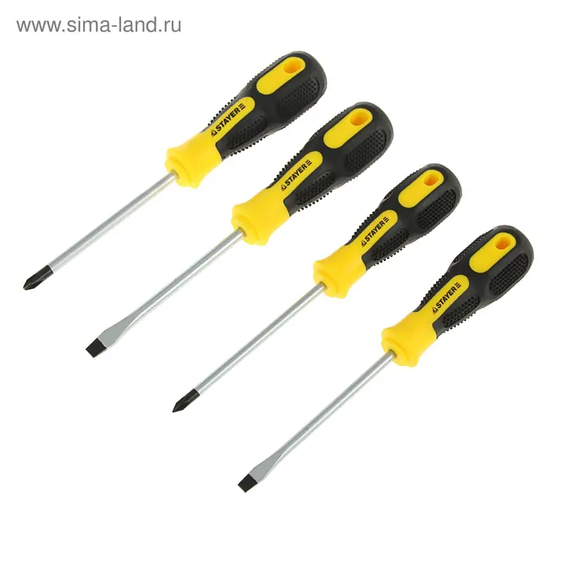 Набор отверток STAYER Profi Ultra, 4 предмета, двухкомпонентная рукоятка