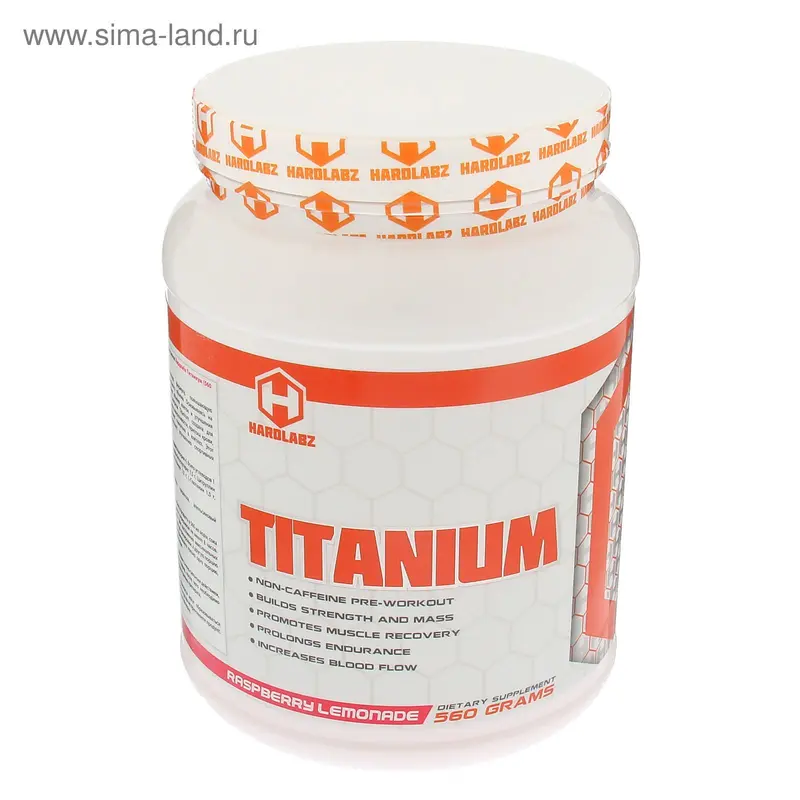 Предтренировочный комплекс Hardlabz Titanium малиновый лимонад 560 г