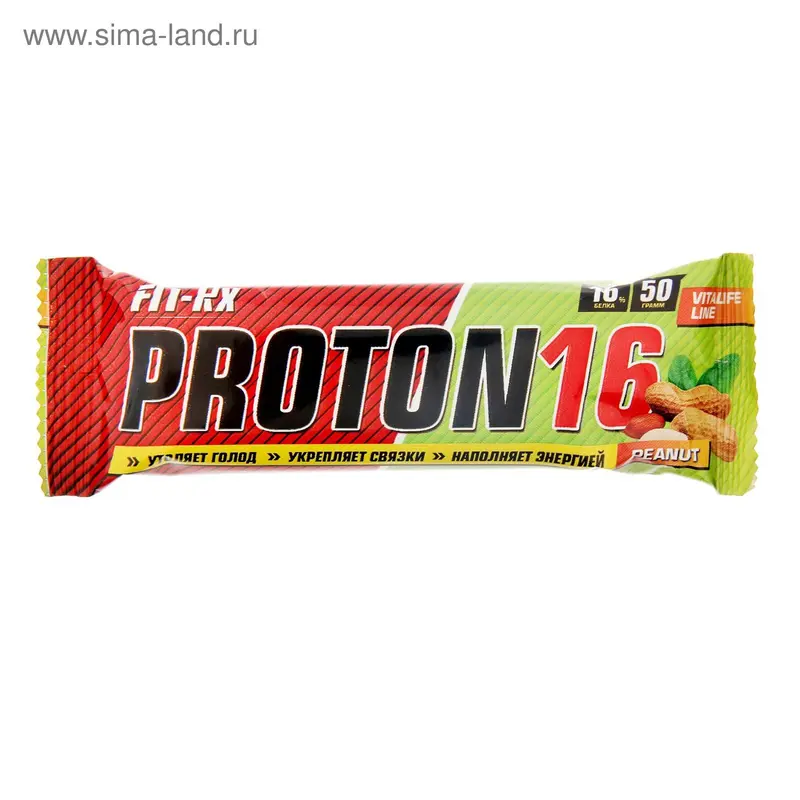 Батончик Fit-RX Proton 16 арахис 50г