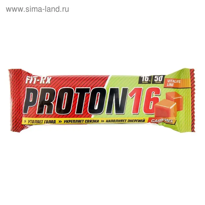 Батончик Fit-RX Proton 16 карамель 50г