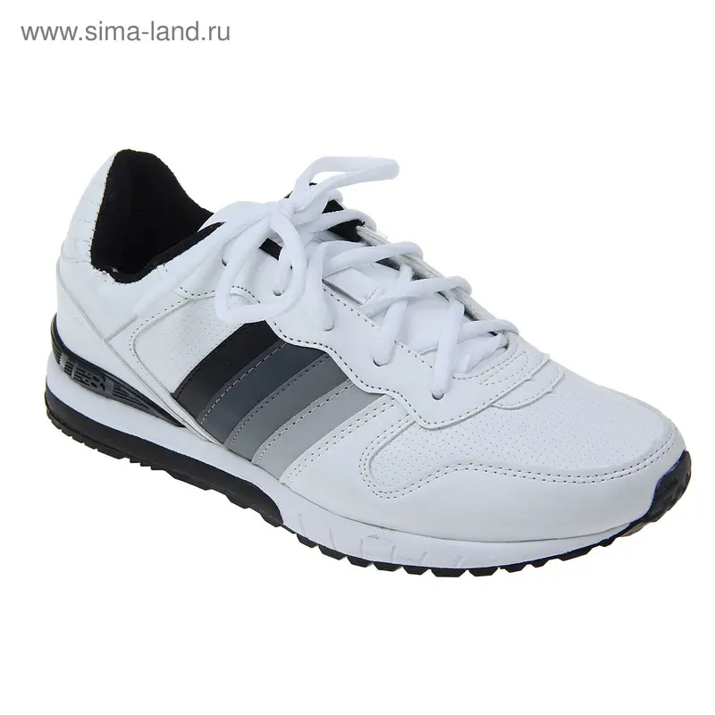 Кроссовки мужские, цвет белый, размер 45 (арт. 6005-3Lt-A SC)