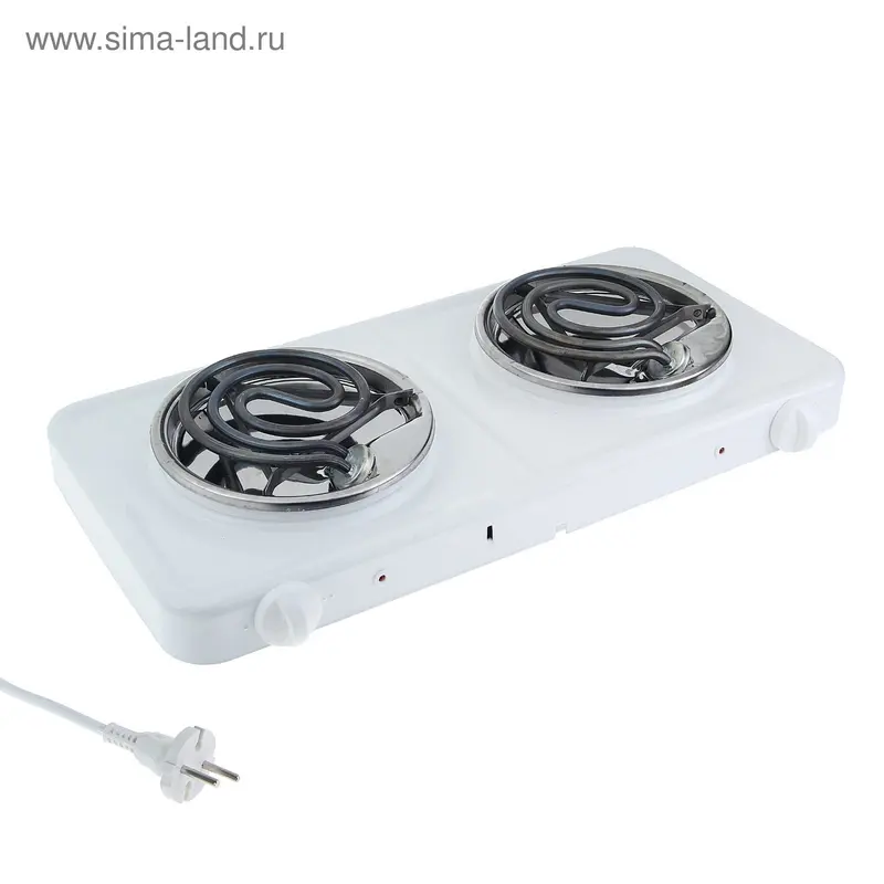 Электроплитка Jarkoff JK-003, 2 конфорки по 1000 Вт, 220 В