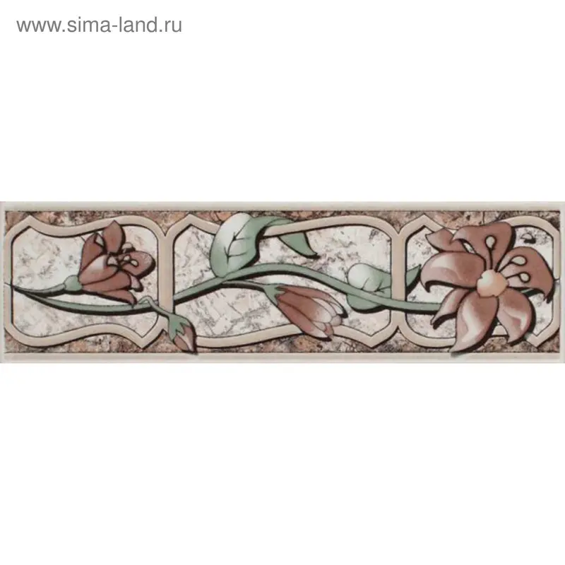 Бордюр керамический "Флейта", 200х57 мм