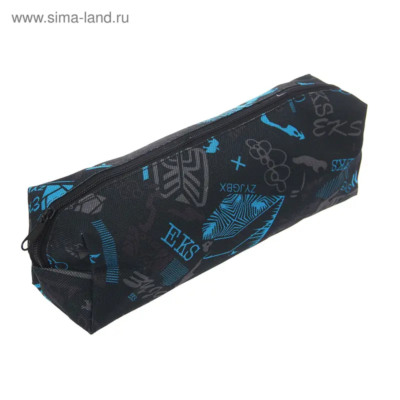 Косметичка мини на молнии "EKS", 1 отдел, чёрная