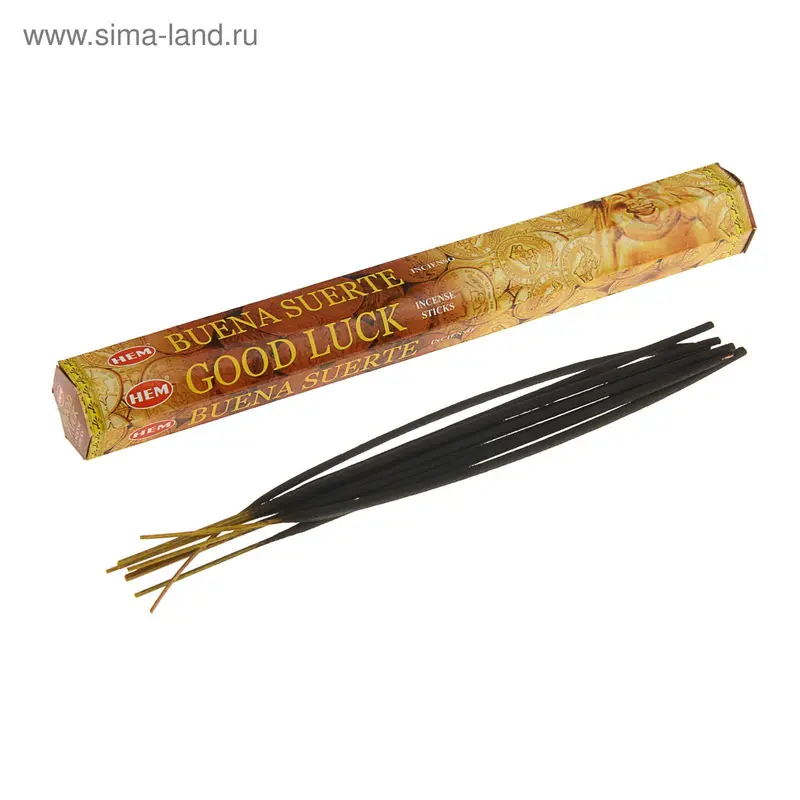 Благовония шестигранник HEM Hexa Good luck Пожелание удачи 20 палочек в упаковке