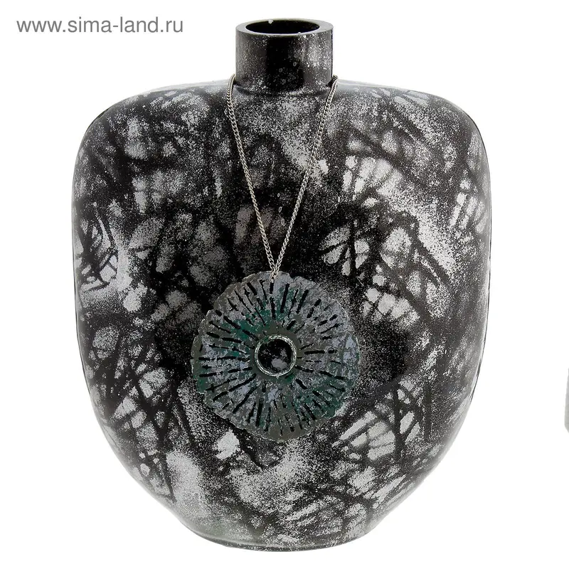 Ваза стекло "Амулет" НОЧЬ 26х20х13 см