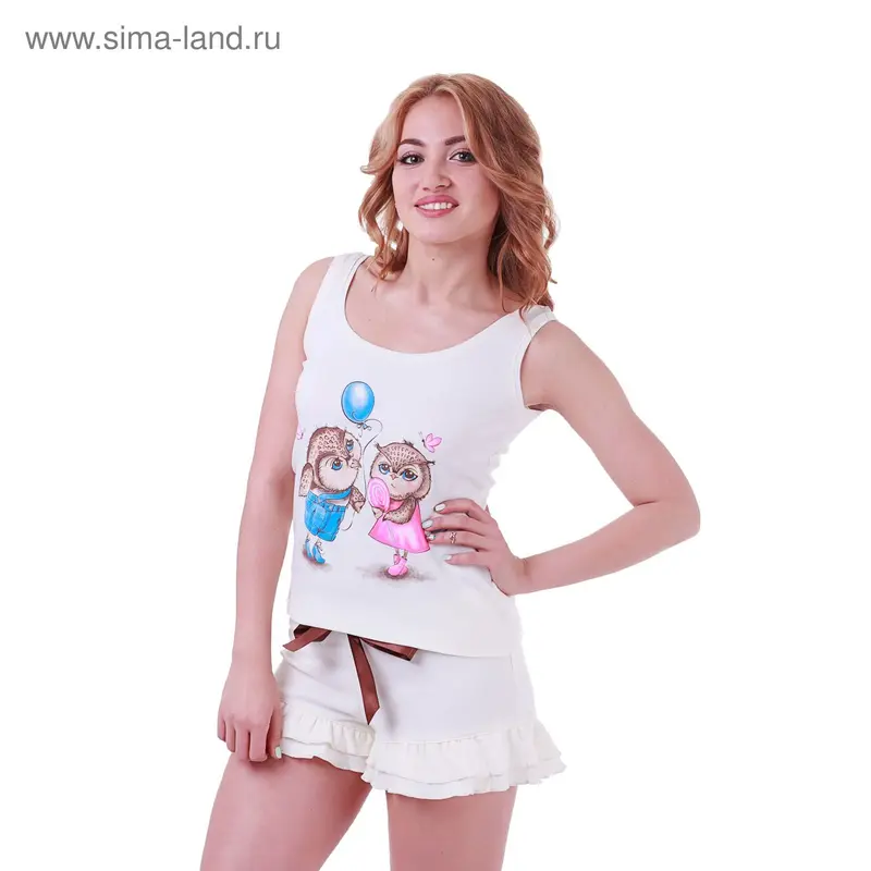 Пижама женская Совята 227841 экрю, р-р 42