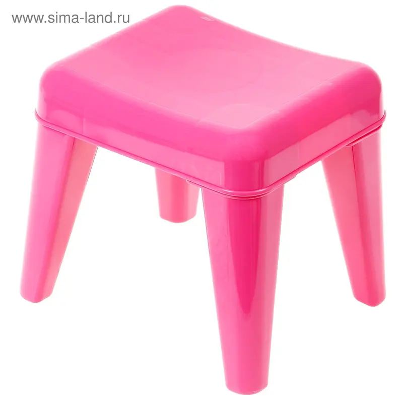 Детский табурет "Я расту", цвет розовый