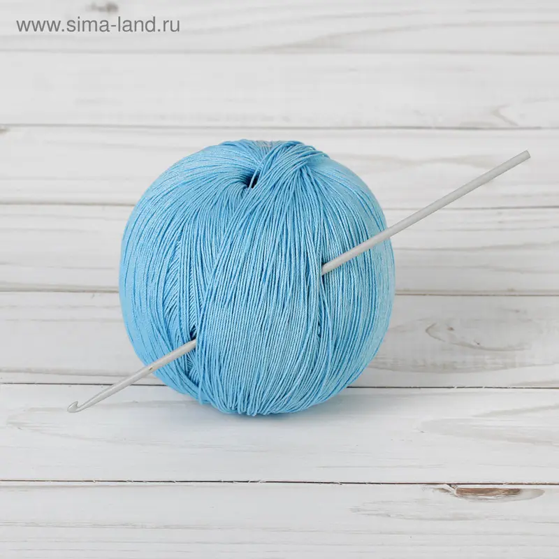 Крючок для вязания, алюминиевый, d=2,5мм, 15см