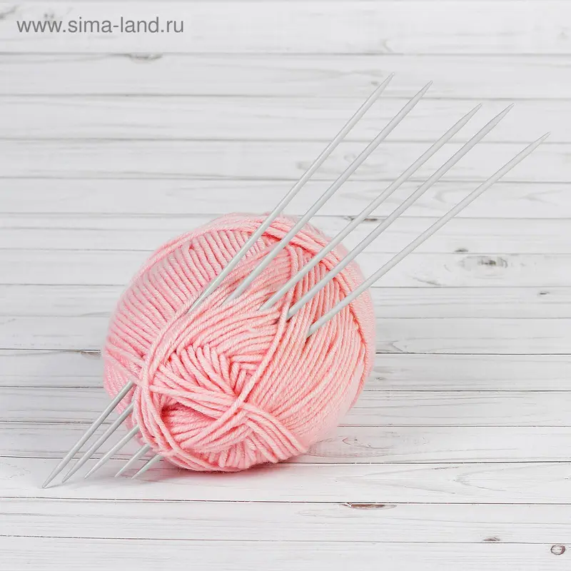 Спицы для вязания чулочные, d=4мм, 30см, 5шт