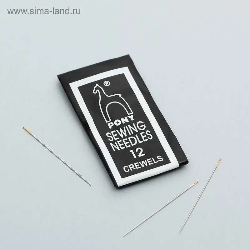 Иглы для вышивания и бисера №12, 04162, 25шт