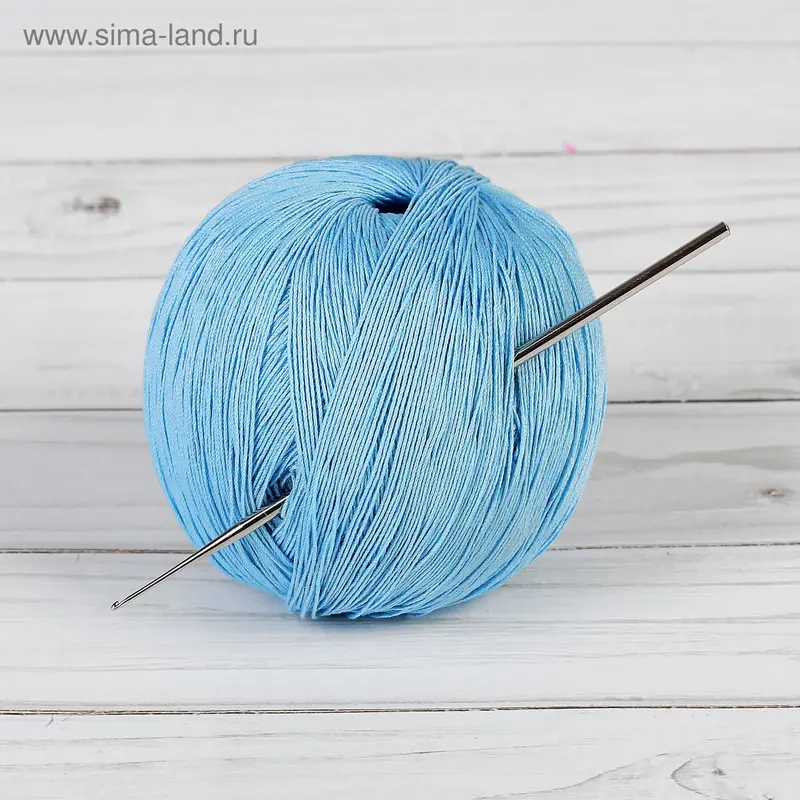 Крючок для вязания, 58224, стальной, d=1мм, 12см