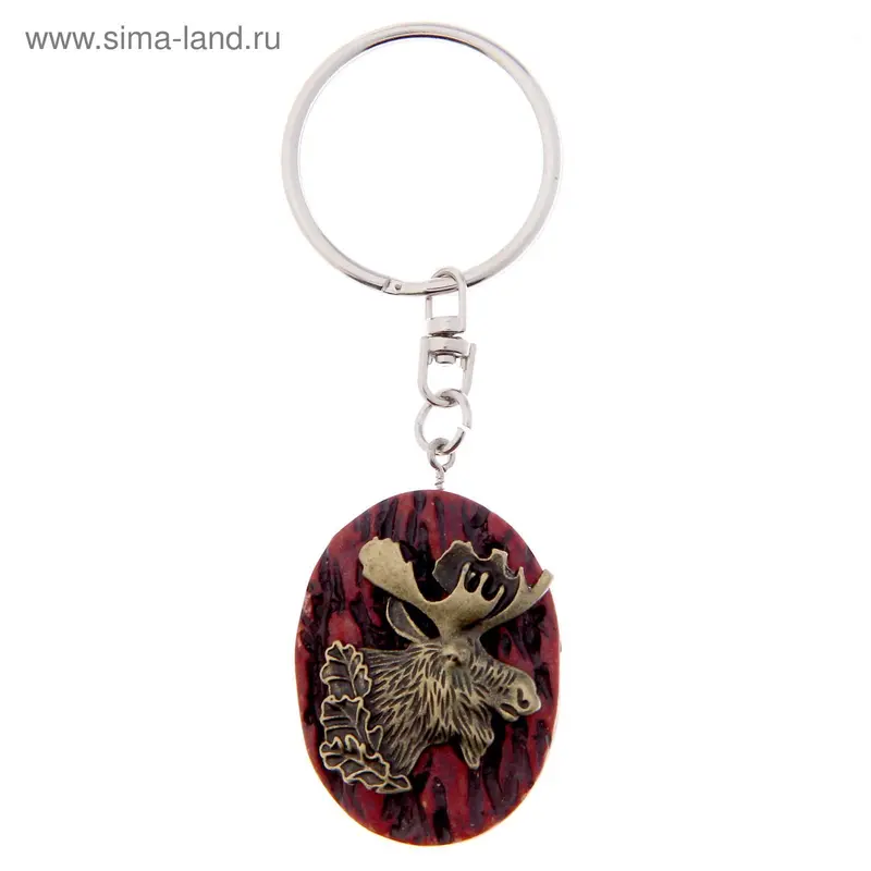 Брелок "Лучший охотник" лось 4 х 3 см 1044925