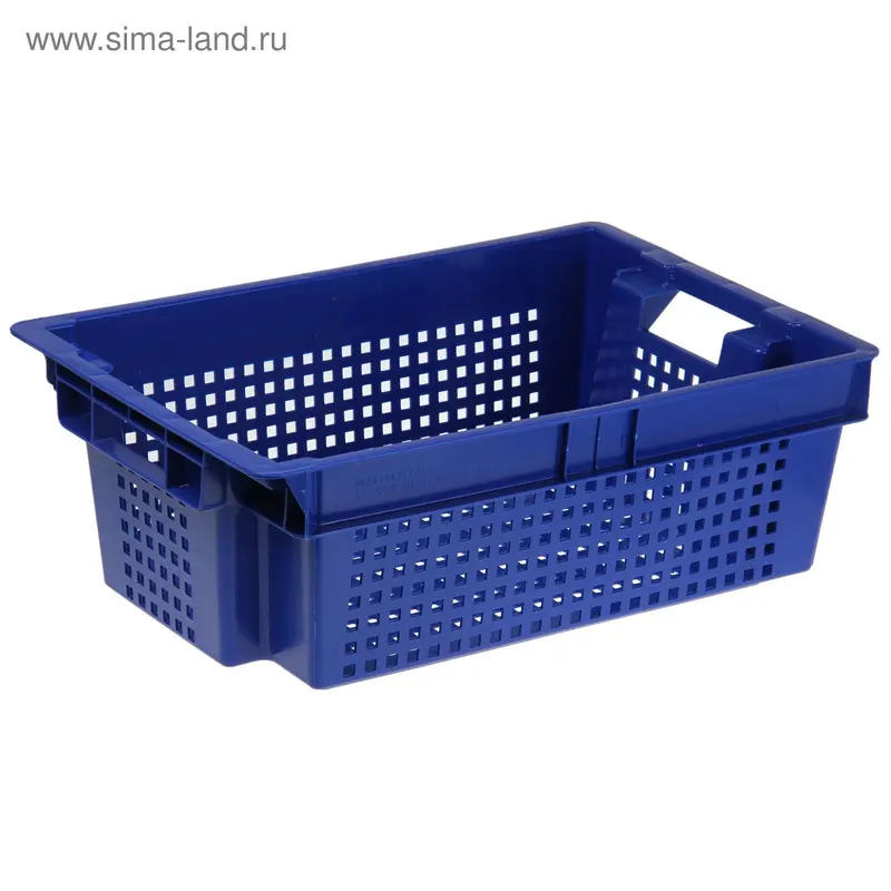 Ящик п/э 60х40х20 см, цвет синий