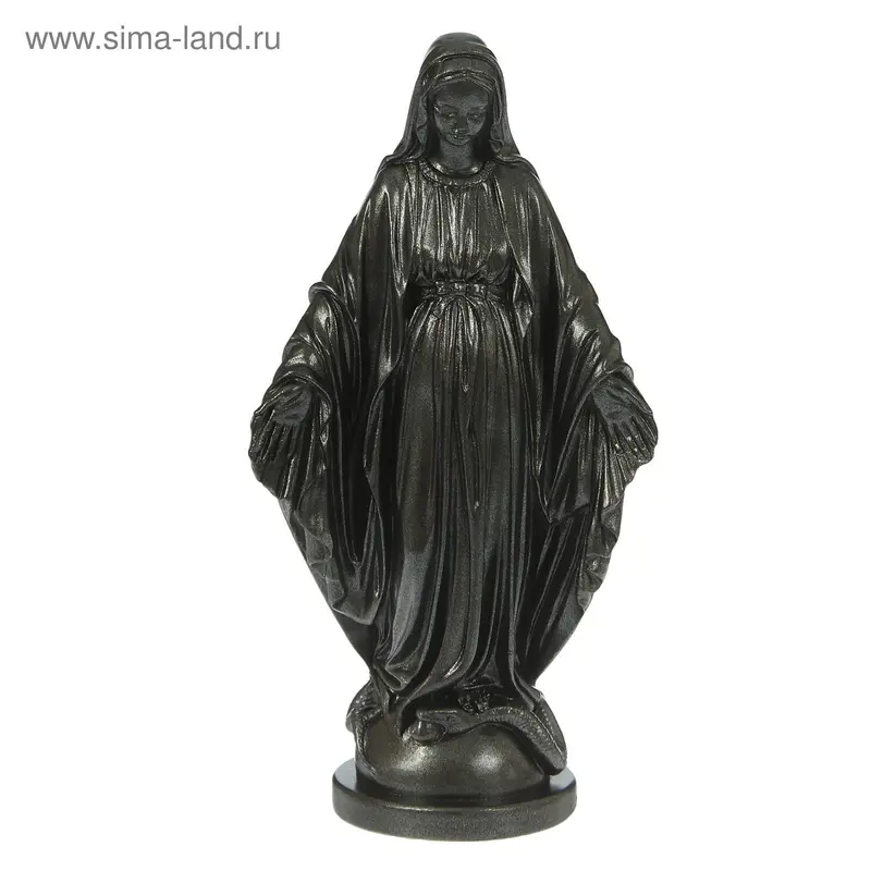 Фигура "Дева Мария", металлик 25см