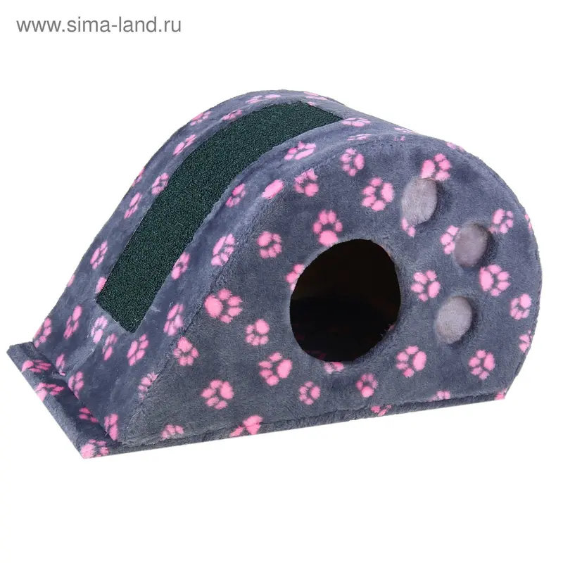 Домик «Капля», джут, 60 х 35 х 35 см, микс цветов