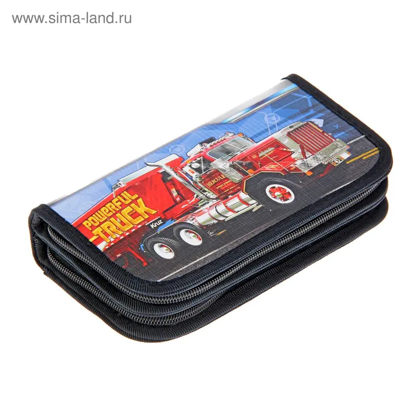 Пенал 2 секции 105x190 мм, ламинированный картон Big Car