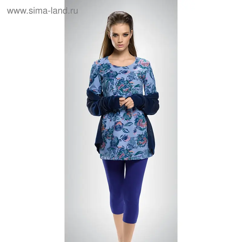 Пижама женская, размер 50 (XL), цвет синий