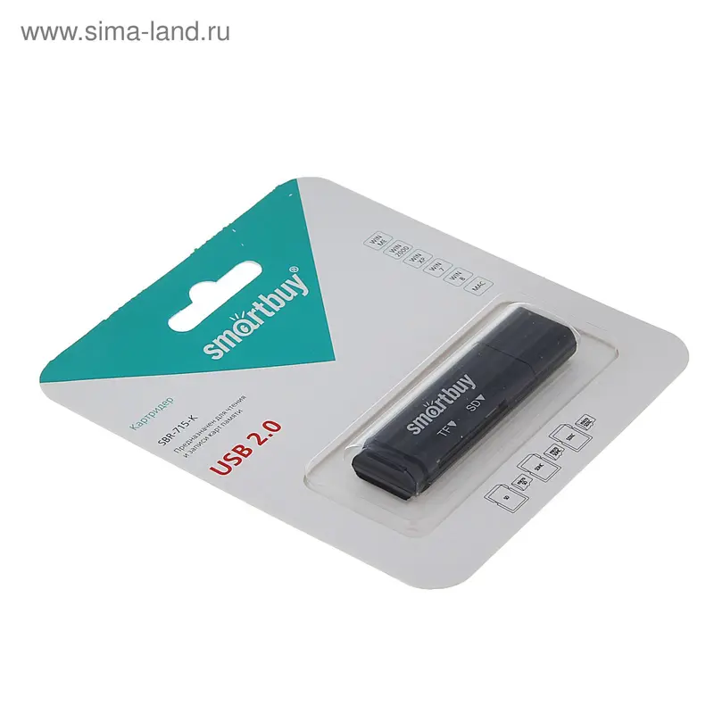 Картридер Smartbuy SBR-715-K, черный
