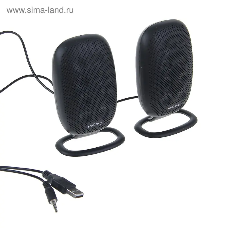 Компьютерные колонки 2.0 SmartBuy ELECTRA SBA-3100, 2х3 Вт, USB, черные