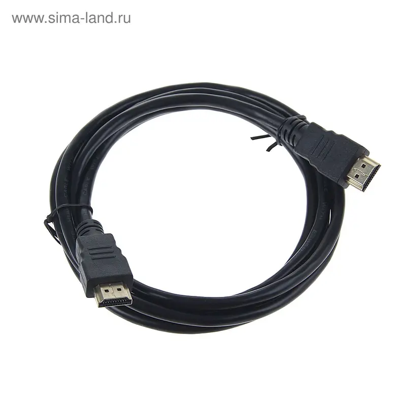 Кабель видео Smartbuy K-221, HDMI(m)-HDMI(m), ver 1.4, 2 м, черный