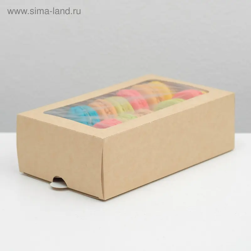 Упаковка для макарони 18 х 11 х 5,5 см, на 12 шт
