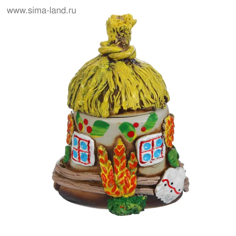 Солонка "Домик" лепка, 0,15 л, разноцветная