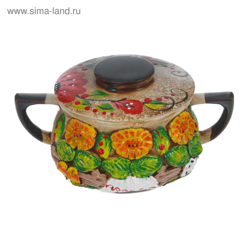 Сахарница, лепка, цветная, 0,4 л