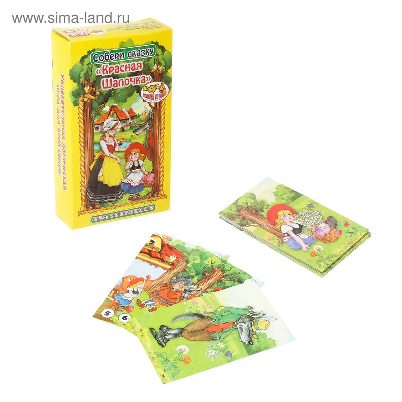 Настольная игра «Собери сказку: Красная шапочка»